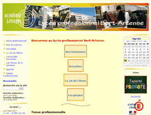 Tablet Screenshot of lp-bort.ac-limoges.fr