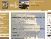 Tablet Screenshot of clg-ventadour.ac-limoges.fr