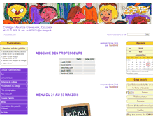 Tablet Screenshot of clg-couzeix.ac-limoges.fr