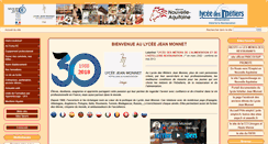 Desktop Screenshot of lyc-jean-monnet.ac-limoges.fr