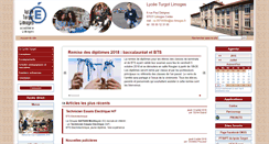 Desktop Screenshot of lyc-turgot.ac-limoges.fr