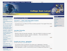Tablet Screenshot of clg-lurcat-brive.ac-limoges.fr