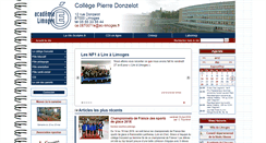 Desktop Screenshot of clg-donzelot.ac-limoges.fr
