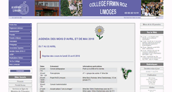 Desktop Screenshot of clg-firmin-roz87.ac-limoges.fr