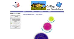 Desktop Screenshot of clg-bourganeuf.ac-limoges.fr